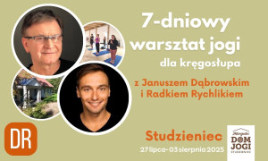 logo: 7-DNIOWY WARSZTAT JOGI DLA KRĘGOSŁUPA Z J. DĄBROWSKIM I R. RYCHLIKIEM :: STUDZIENIEC :: 7 DNI :: DR