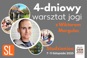 logo: 4-DNIOWY WARSZTAT JOGI Z WIKTOREM MORGULEC :: STUDZIENIEC :: 4 DNI :: SL