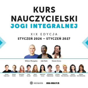 logo: KURS NAUCZYCIELSKI JOGI INTEGRALNEJ - 19 EDYCJA, START: STYCZEŃ 2026