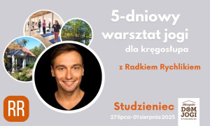 logo: 5-DNIOWY WARSZTAT JOGI DLA KRĘGOSŁUPA Z RADKIEM RYCHLIKIEM :: STUDZIENIEC :: 5 DNI :: RR