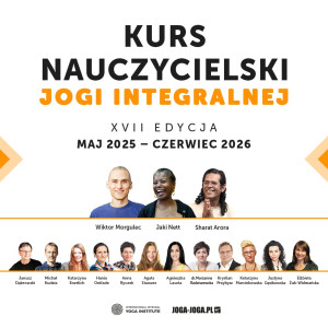 logo: KURS NAUCZYCIELSKI JOGI INTEGRALNEJ - 17 EDYCJA, START: MAJ 2025